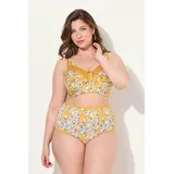 Ulla Popken Entlastungs-BH Entlastungs-BH Spitze ohne Bügel Cup C - E gelb 100