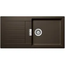 Schock Signus D-100L links Flächenbündig granit braun Handbetätigung 1000 x 500 mm