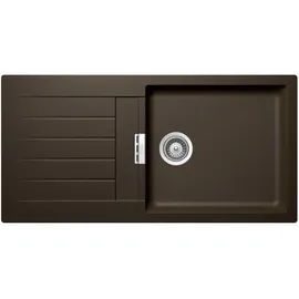 Schock Signus D-100L links Flächenbündig granit braun Handbetätigung 1000 x 500 mm
