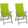vidaXL Verstellbare Gartenstühle 56 x 52 x 20 cm grau 2 St.