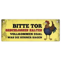 Trendaffe Bitte Tor geschlossen halten egal was die Hühner