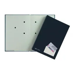 Pagna 24205-04, Präsentationsmappe, A4, Karton, Papier, Schwarz, Satin, Porträt