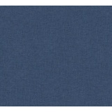 A.S. Création AS Creation New Walls Vliestapete Textil (Blau, Uni, 10,05 x 0,53 m)