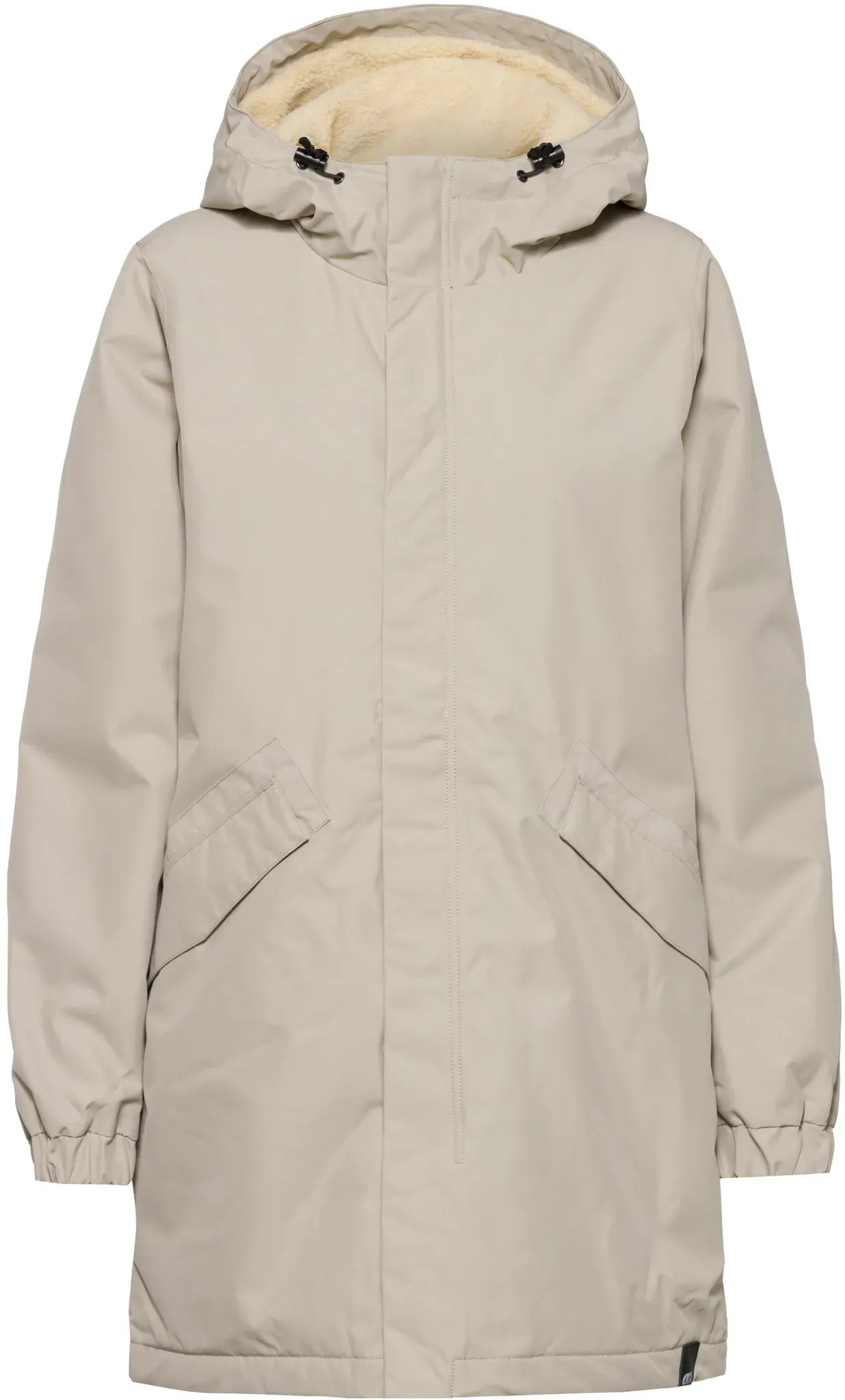 Picture AINOA Kapuzenmantel Damen in pure cashmere, Größe XS - beige