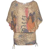 Buffalo Longshirt Damen orange-bedruckt Gr.32/34