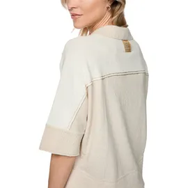 Marc Cain Zweifarbiger V-Pullover Beige XS