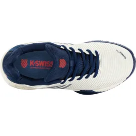 K-Swiss Hypercourt Express 2 Hb Tennis Shoe, Blanc De Blanc Blue Opal Lollipop, 37.5 EU
