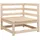 vidaXL Garten-Lounge-Set 4-tlg. braun