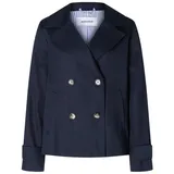 More & More kurze, kastige Trench-Jacke in marine | Gr.: 40