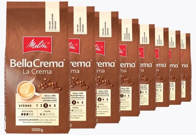 Preisvergleich Produktbild Melitta® BellaCrema La Crema 8 x 1kg