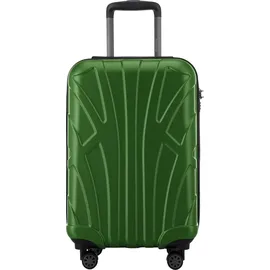 suitline Hartschalenkoffer Trolley 4-Rollen Cabin 55 cm / 34 l grün