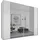 STAUD Schwebetürenschrank Sonett 220 249 x 240 x 68 cm Weiß