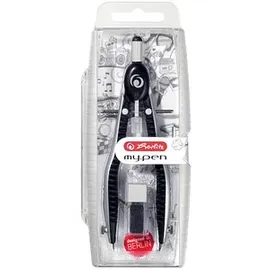 Herlitz Zirkel my.pen 11122322 2-teilig Schnellverstellzirkel Schwarz/Grau