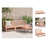 vidaXL Gartensofas ohne Armlehnen 3 Stk. 70x70x67 cm Douglasienholz