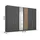 Rauch Drehtürenschrank Lamella 271 x 210 x 54 cm Grau