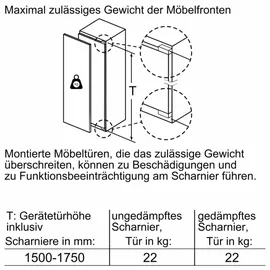 Siemens iQ700 KI82FSDE0 Einbaukühlschrank (269 l, 1772 mm hoch)