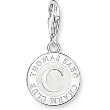 Thomas Sabo Charm weißer Coin Silber 1998-007-14