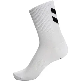 hummel hmlCHEVRON 6-PACK SOCKS, WHITE/WHITE, 14