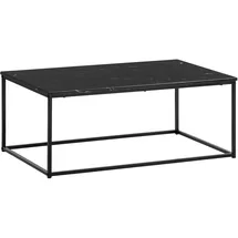 FineBuy Couchtisch Marmor Optik Schwarz MDF 100 x 60 x 40 cm