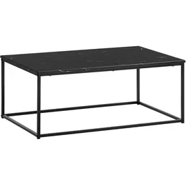 FineBuy Couchtisch Marmor Optik Schwarz MDF 100 x 60 x 40 cm
