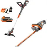 FUXTEC 20V Garten-Set FX-20VSET5 Rasentrimmer und FX-E1HS20