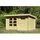Karibu Bastrup 8 3,70 x 2,80 m natur