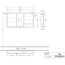 Villeroy & Boch My View+ 140 cm weiß