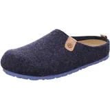 Rohde Herren Pantoffel Hausschuh Softfilz Napoli-H 6900, Größe:47 EU, Farbe:Blau - Blau - 47