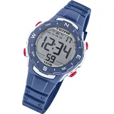 Calypso K5801/5 35 mm Kunststoffgehäuse Blau Silikonarmband Blau