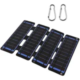 Tragbares 13-w-5-v-solarladegerät, Flexibles, Faltbares Monokristallines Solarpanel Mit Zwei Usb-ausgängen