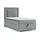 4mybaby GmbH Best for Home Boxspringbett mit Bettkasten Trinity K3-SINGLE 100x200 Bonellfederkern inkl. Topper | Grau | Grau