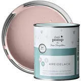 MissPompadour Kreidefarbe für Möbel Rosa & Einzigartig 750ml - Holzfarbe, Holzlack matt innen - Möbellack, Möbelfarbe ohne Schleifen - Kreidefarbe für Holz, Metall, Kunststoff - LittlePomp