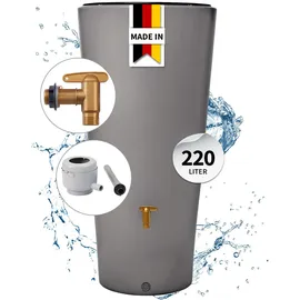 4rain VASO 2in1 Regenspeicher 220 l zinkgrau