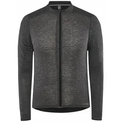 CRAFT Core Bike Essence Wool langarm Fahrradtrikot Herren 999200 - black/melange S