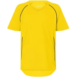 Kinder Basic Team Trikot - Farbe schwarz, gelb - Größe XL