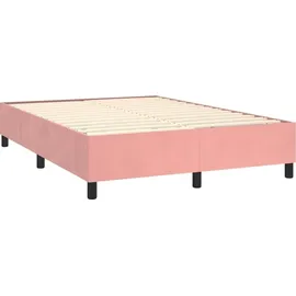 vidaXL Boxspringbett 140 x 200 cm Rosa