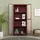 [en.casa] Vitrine Säkylä 180 x 80 x 35 cm Bordeauxrot