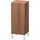 Duravit L-Cube Halbhochschrank 25 x 60 x 20 cm Nussbaum