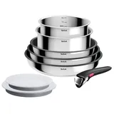 TEFAL INGENIO COOK EAT TOPFSET 8-TEILIG, ABNEHMBAREN GRIFF, PFANNEN, TÖPFE, NEU