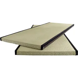 Futonmatratze KARUP DESIGN "Tatami", grün, B:80cm H:5,5cm L:200cm, Obermaterial: 100% Stroh, Matratzen
