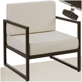 Tectake tectake® Garten-Loungesessel, Dicke des Sitzpolsters 14 cm, Loungemöbel, Lounge-Sessel