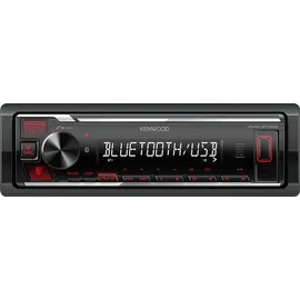 EHO Kenwood KMM-BT209 1-DIN Autoradio Bluetooth USB AUX mit Einbauset für Ford Focus II anthrazit