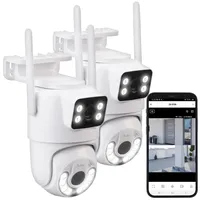 7links 2er Dual-Objektiv-IP-Außen-Kamera, 2x 2K, 3MP, Pan-Tilt, 360°, WLAN