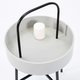 VS Venta-stock Beistelltisch, Jaipur, Grau,