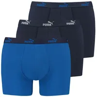 Puma Boxershorts Promo Boxer (3-St) mit charakteristischem Bund blau S