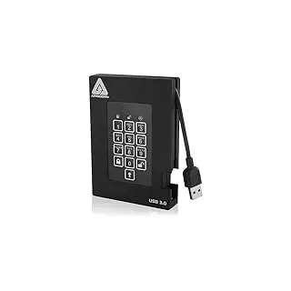 Apricorn Aegis Padlock Fortress Festplatte verschlüsselt 500 GB extern tragbar 2.5" 6,4 cm USB 3.0 5400 rpm Puffer: 8 MB FIPS 140-2 Level 2 256-bit AES-XTS
