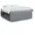 vidaXL Boxspringbett 180 x 200 cm Hellgrau