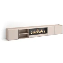 SKRAUT HOME Lowboard 315x50 cm Beige Holzwerkstoff