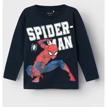 NAME IT Shirt 'Naza SPIDERMAN | Blau,Rot,Weiß,Dunkelblau - 104