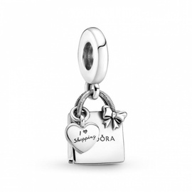 Pandora Einkaufstasche Charm-Anhänger in Sterling Silber Moments Collection
